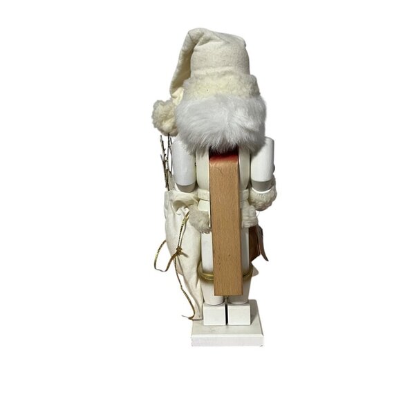 Vintage Holzkunst Christian Ulbricht Nutcracker White & Gold  Handmade W German - Picture 4 of 13
